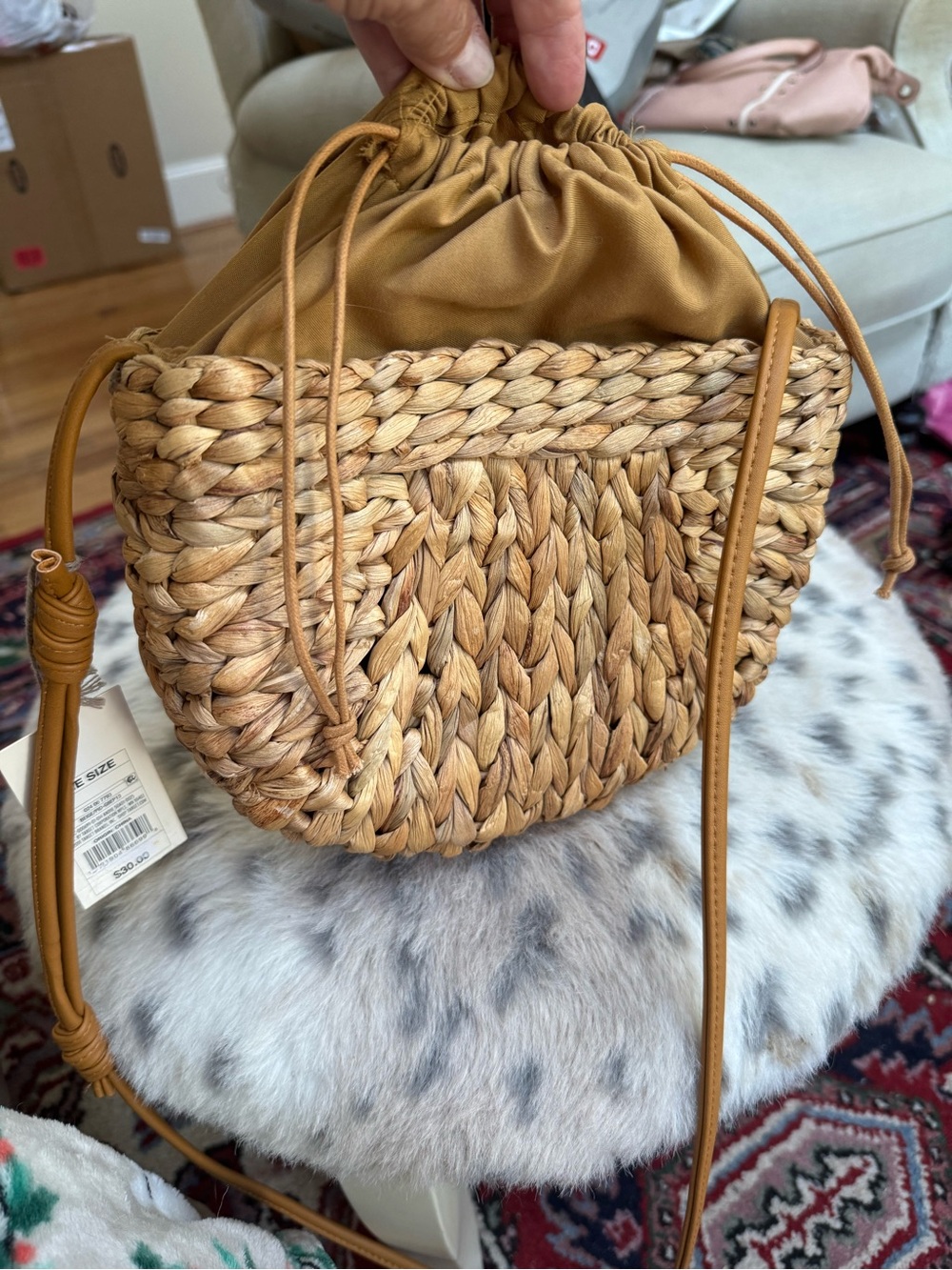 Kate Spade CC wallet and A new day Woven Straw Crossbody  NWT - Picture 3 of 10